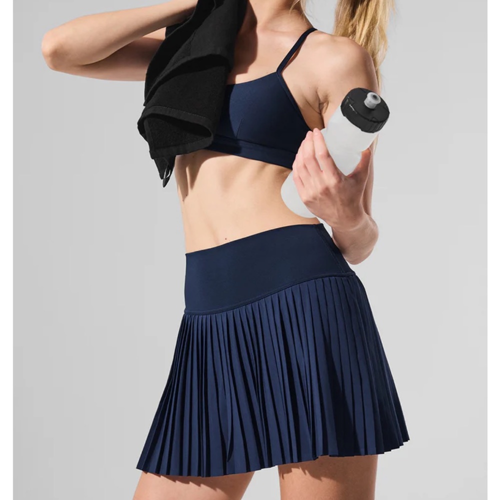 ALO Yoga Grand Slam Tennis Skirt- Navy